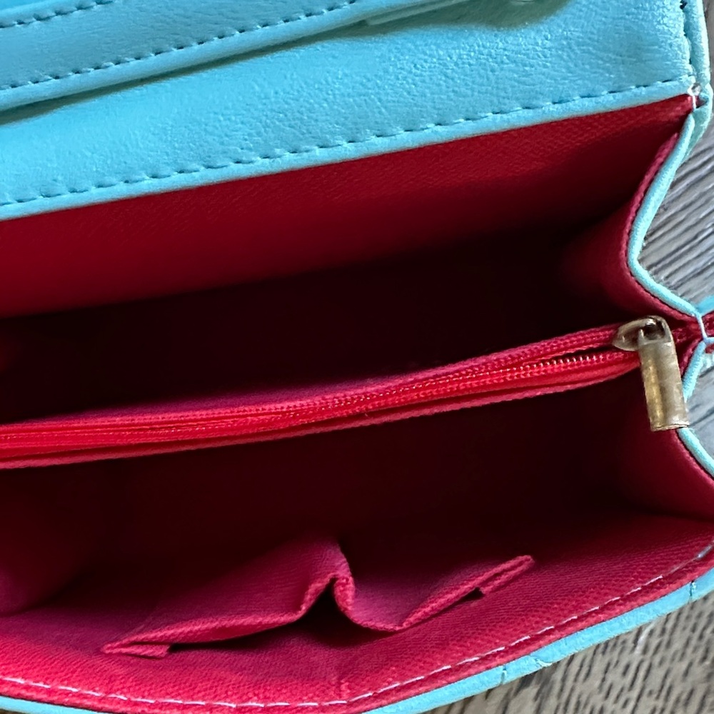 Aqua Quilted Small Handbag - Picture 6 of 12